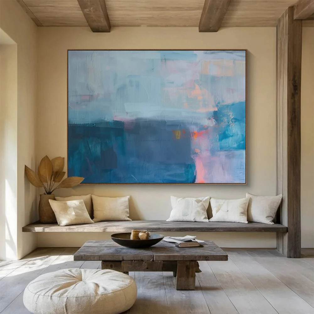 Acrylic Original Mist Corners Bedroom Abstract Artwork 7Q94M